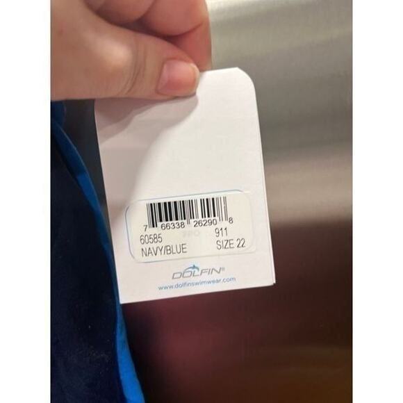 Dolfin Aquatard Aquashape Solid Zip-Front size 22 new - Picture 3 of 5